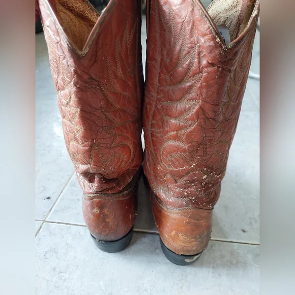 Pre Ban Sea Turtle Western Cowboy Boots - Picture 4 of 16